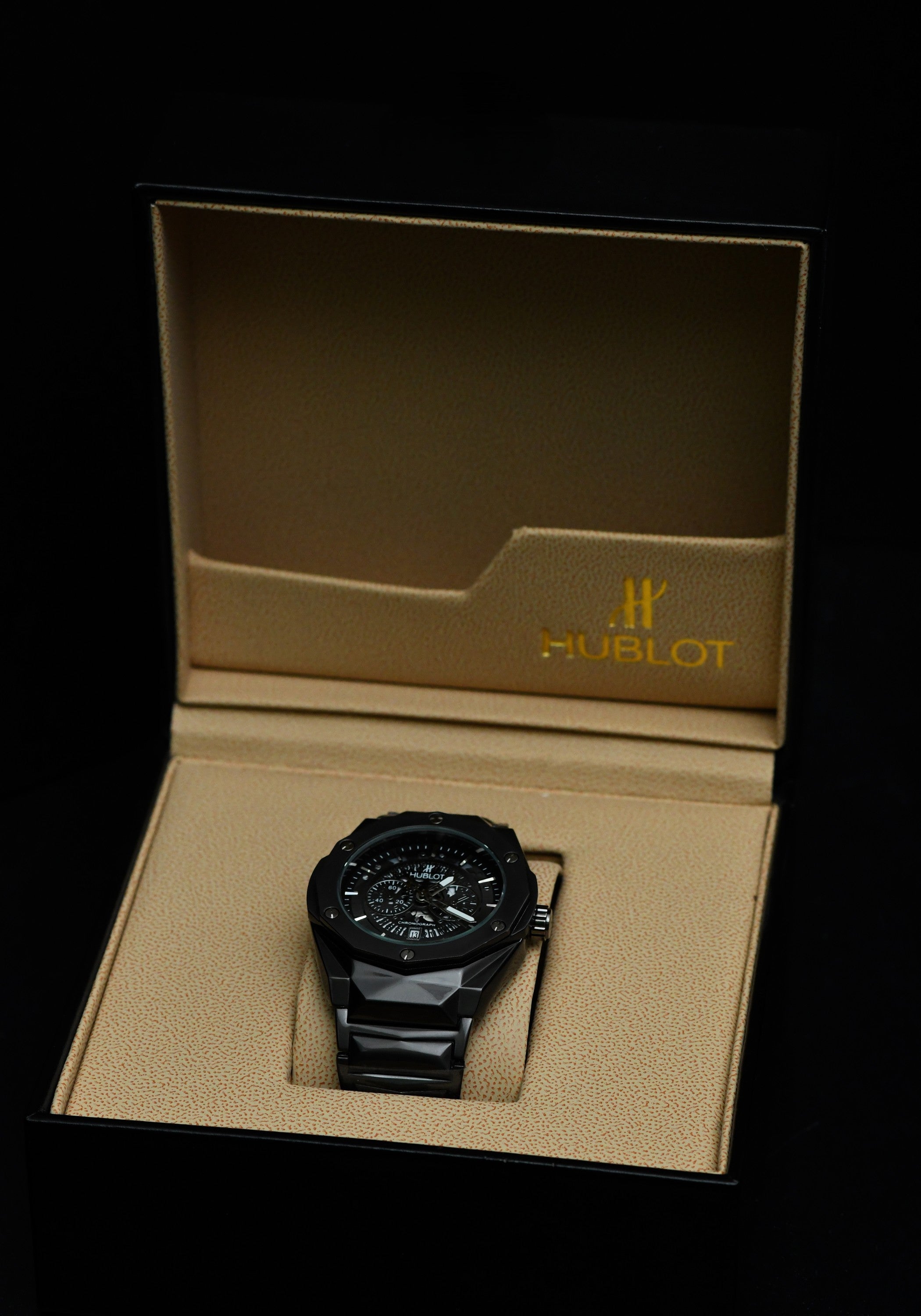 Hublot Diamond Cut Black