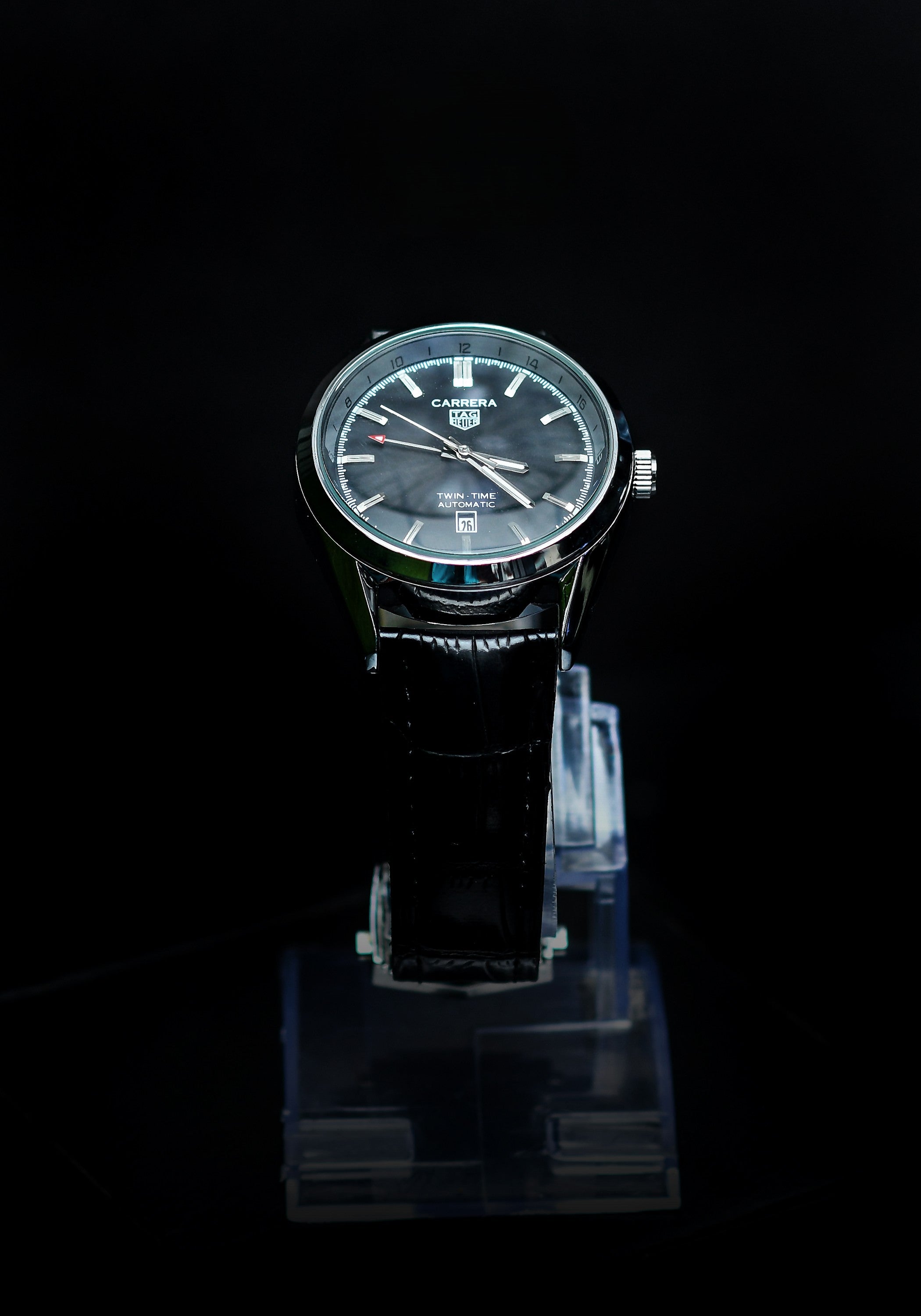 TH Black Leather Strap