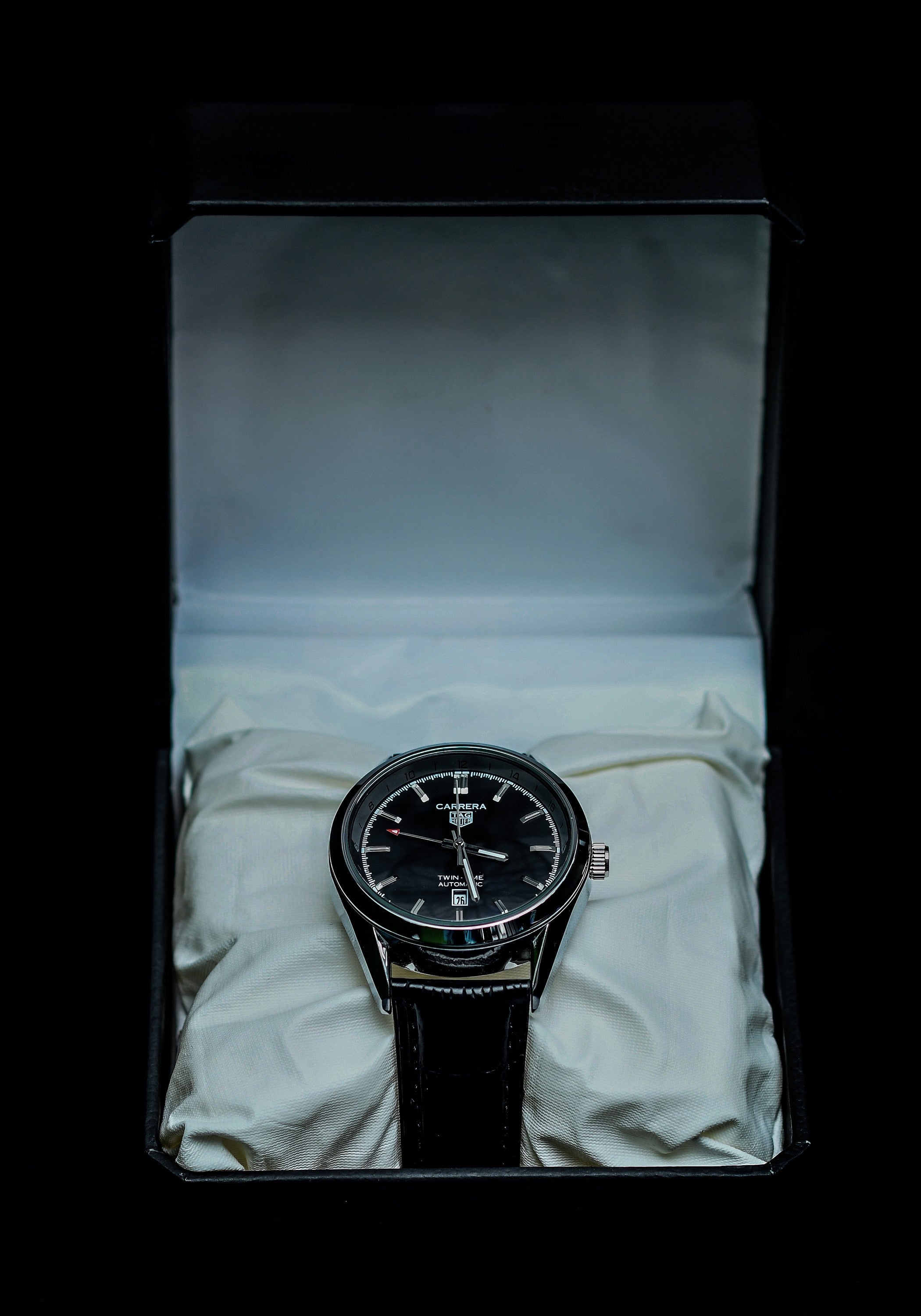 TH Black Leather Strap