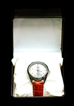 TH brown Leather Strap
